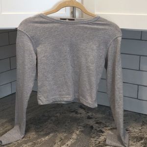 Misguided Long Sleeved Crop Top